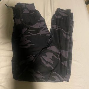 Grayish camo joggers